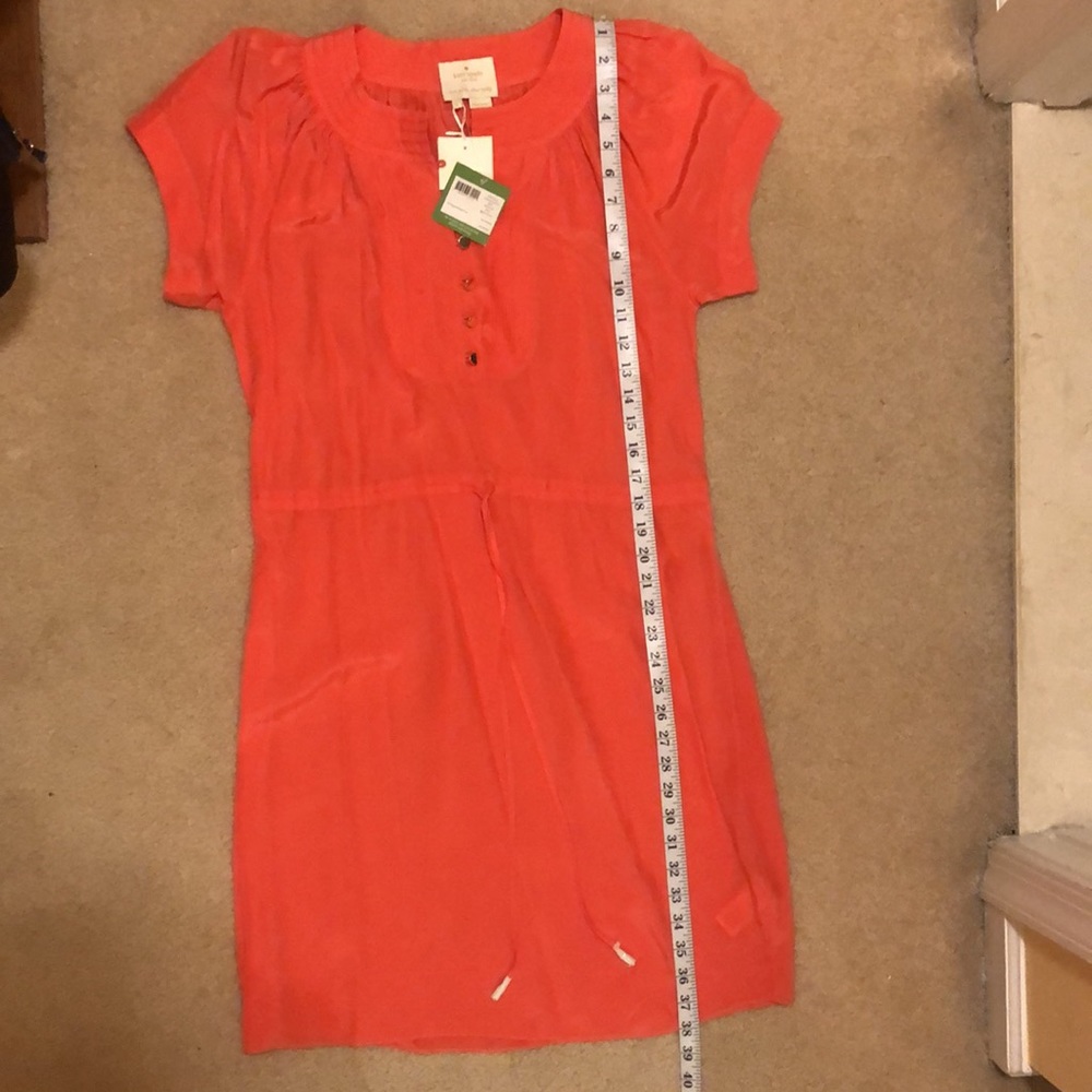 Kate spade watermelon pintuck silk dress - Picture 10 of 10